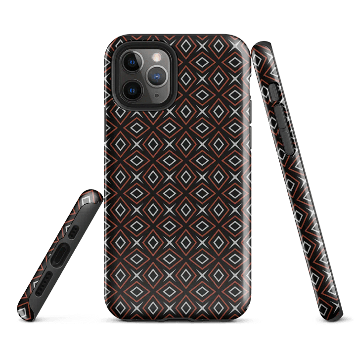 Diamond Dunes Geometric Pattern Tough iPhone Case product image (1)