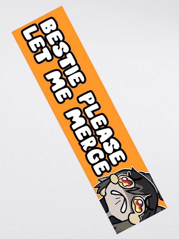 Bestie Please Let Me Merge Bumper Sticker product image (2)
