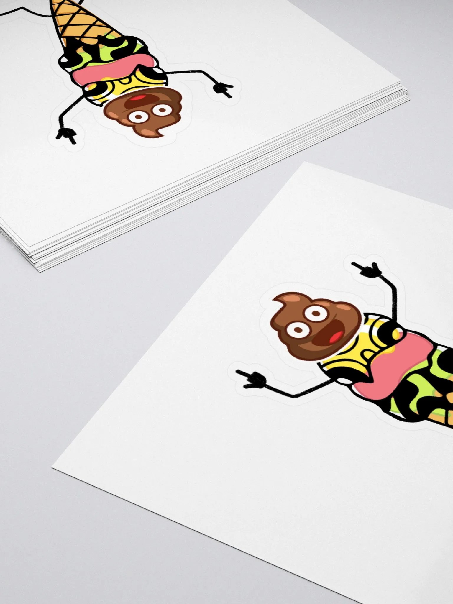 Ice Cream Poo Person Sticker product image (12)