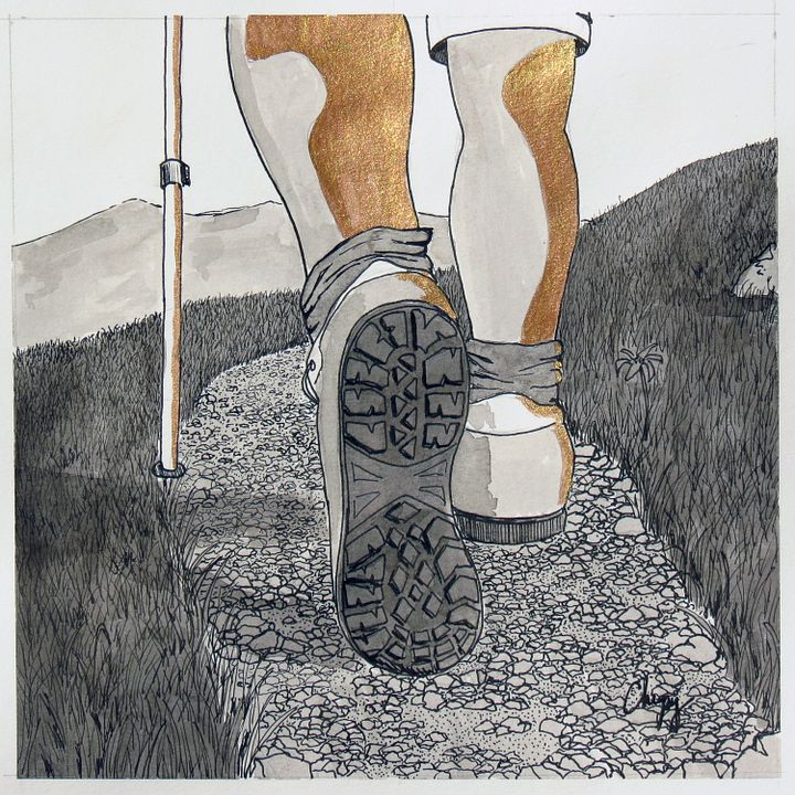 Hiking Trail - Original Drawing product image (2)