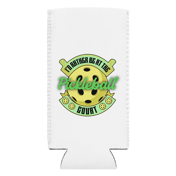 Id Rather Be At The Pickleball Court Paradise Can Cooler product image (1)