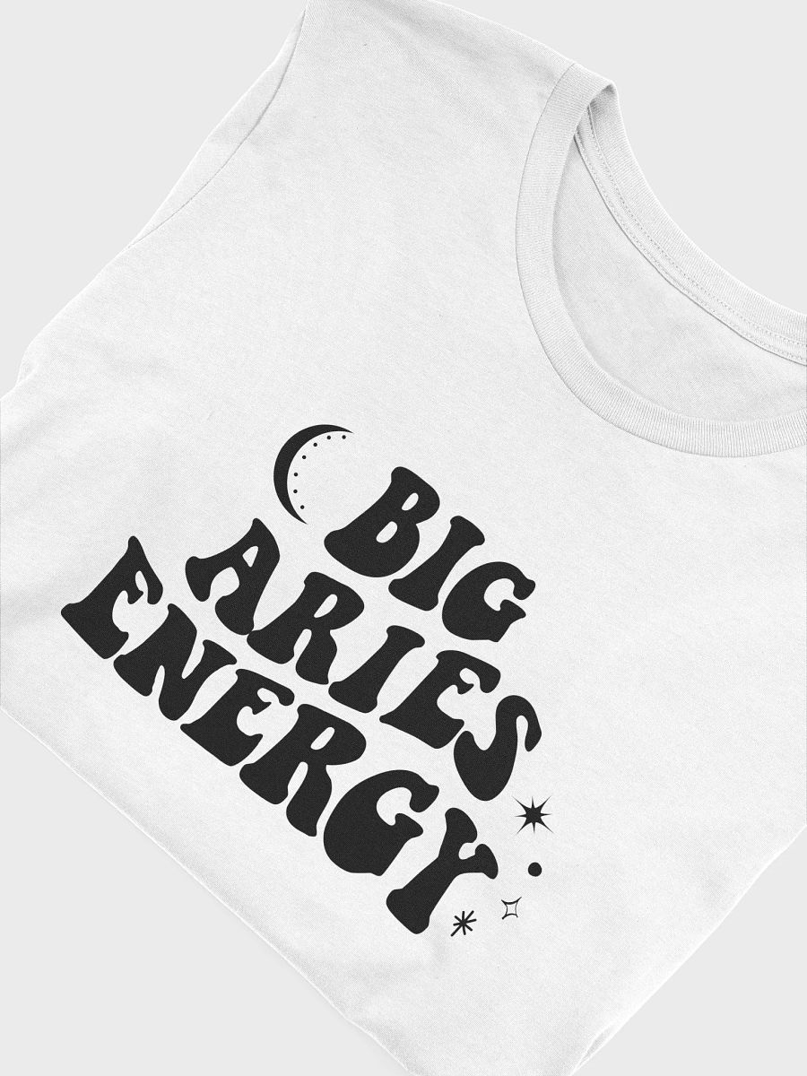 Big Aries Energy T-Shirt (Black Logo) product image (4)