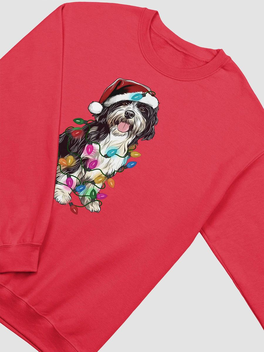 Funny Tibetan Terrier(Black & White) Christmas Sweatshirt product image (18)