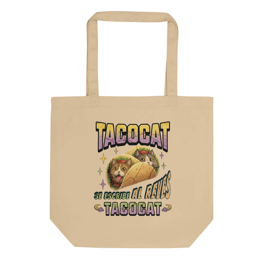 Tacocat Palindrome Eco Tote product image (1)