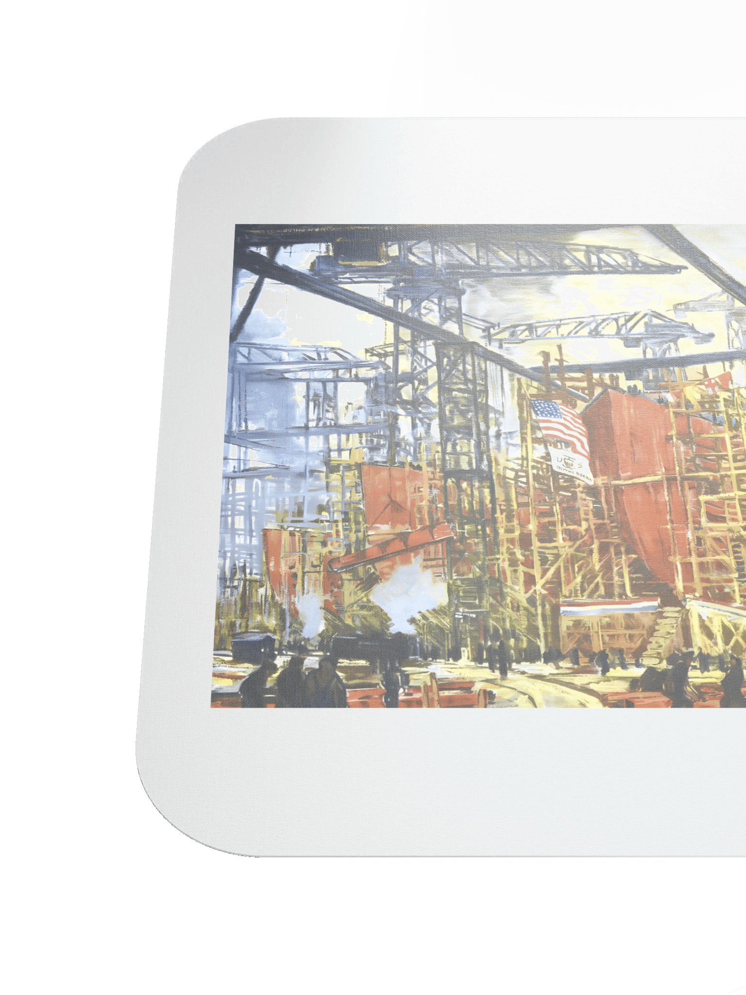 Patriotic Shipyard Mouse Pad product image (6)
