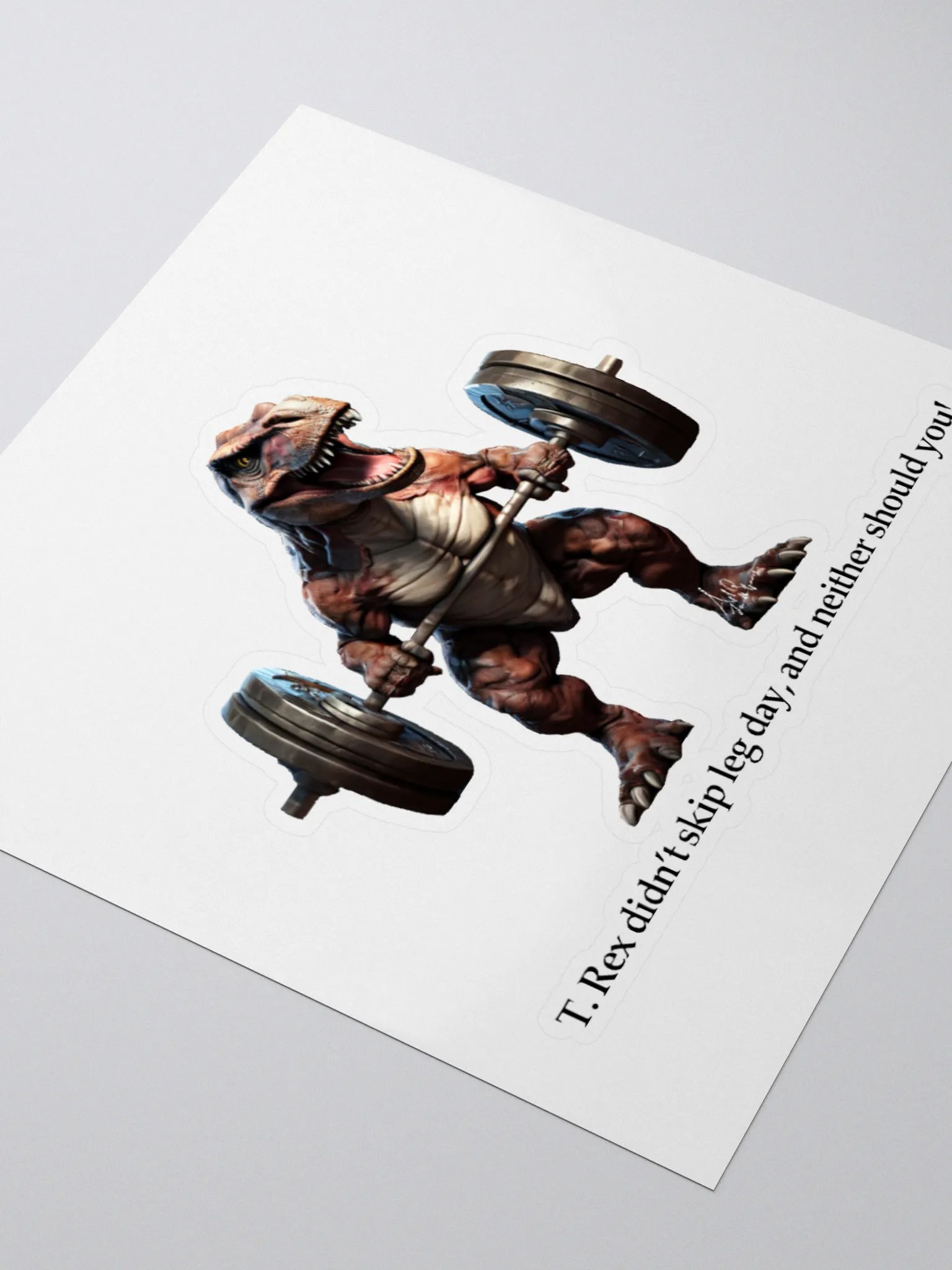 T. Rex didn’t skip leg day, and neither should you! STICKER product image (8)