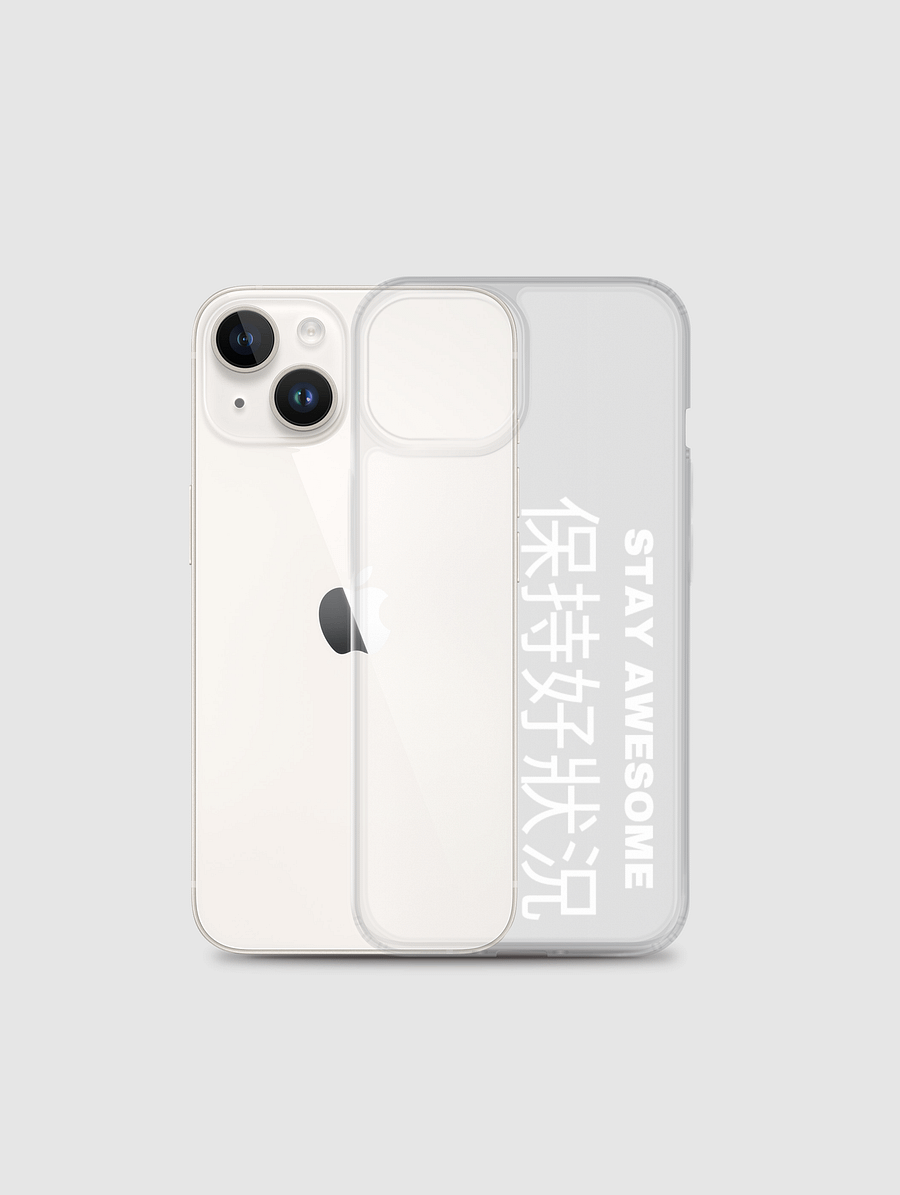 Stay Awesome iPhone Case white product image (2)