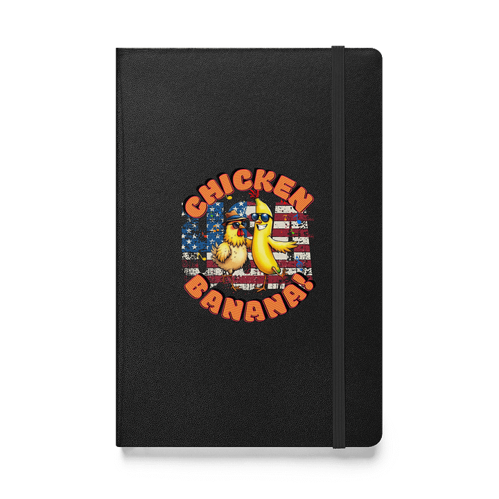 Chicken Banana USA Flag Hardcover Notebook product image (1)