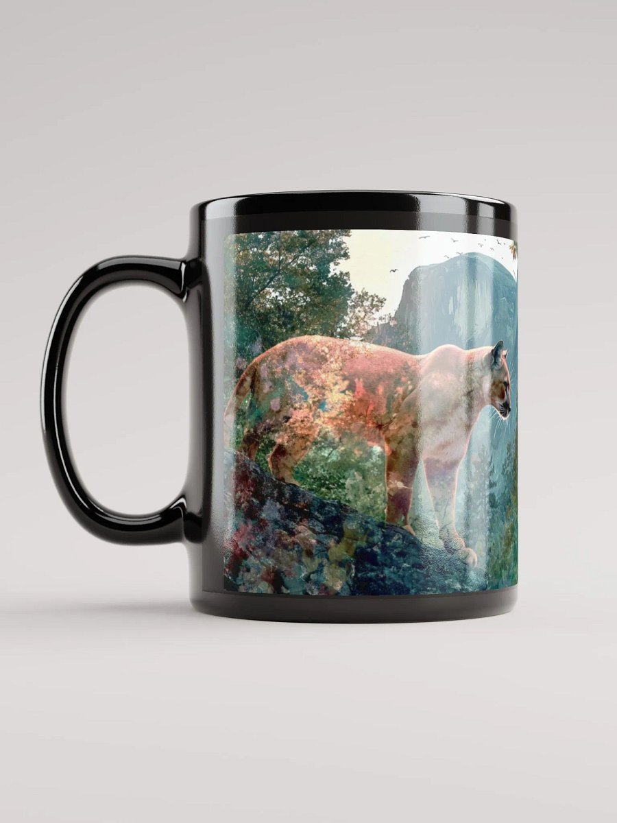 Mountain Lion, Black Glossy Mug product image (8)
