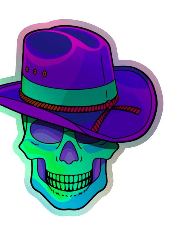 Dead Cowboy Holographic Sticker product image (5)