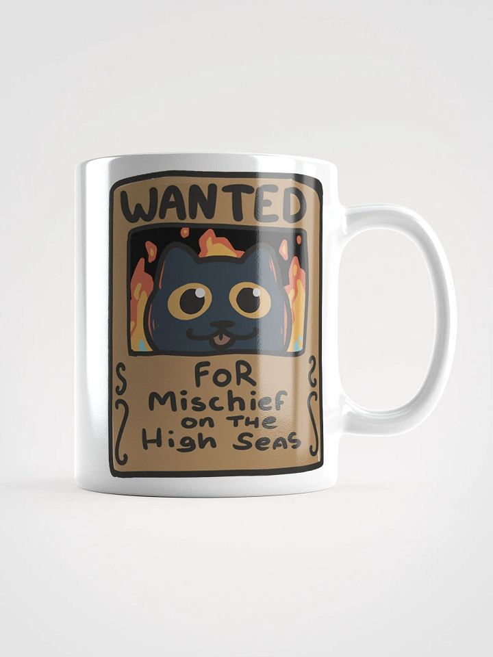 Straw Cat Mug – Mischief on the High Seas (White Glossy Mug Edition) product image (1)