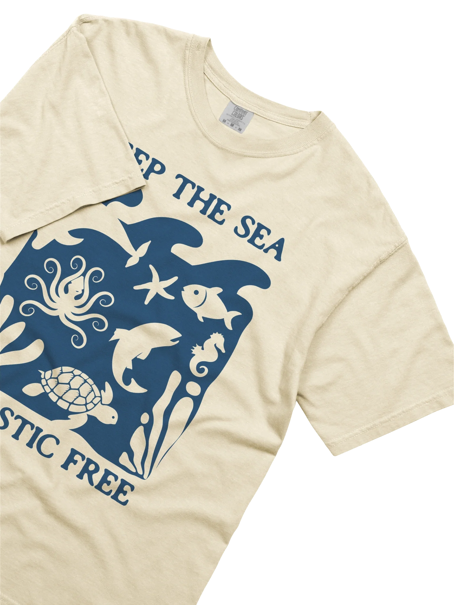 Keep The Sea Plastic Free Relaxed Fit Unisex T-Shirt product image (2)