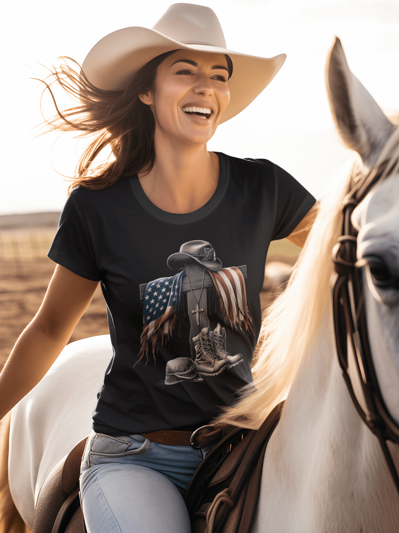 Patriot Distressed Flag T-Shirt product image (1)