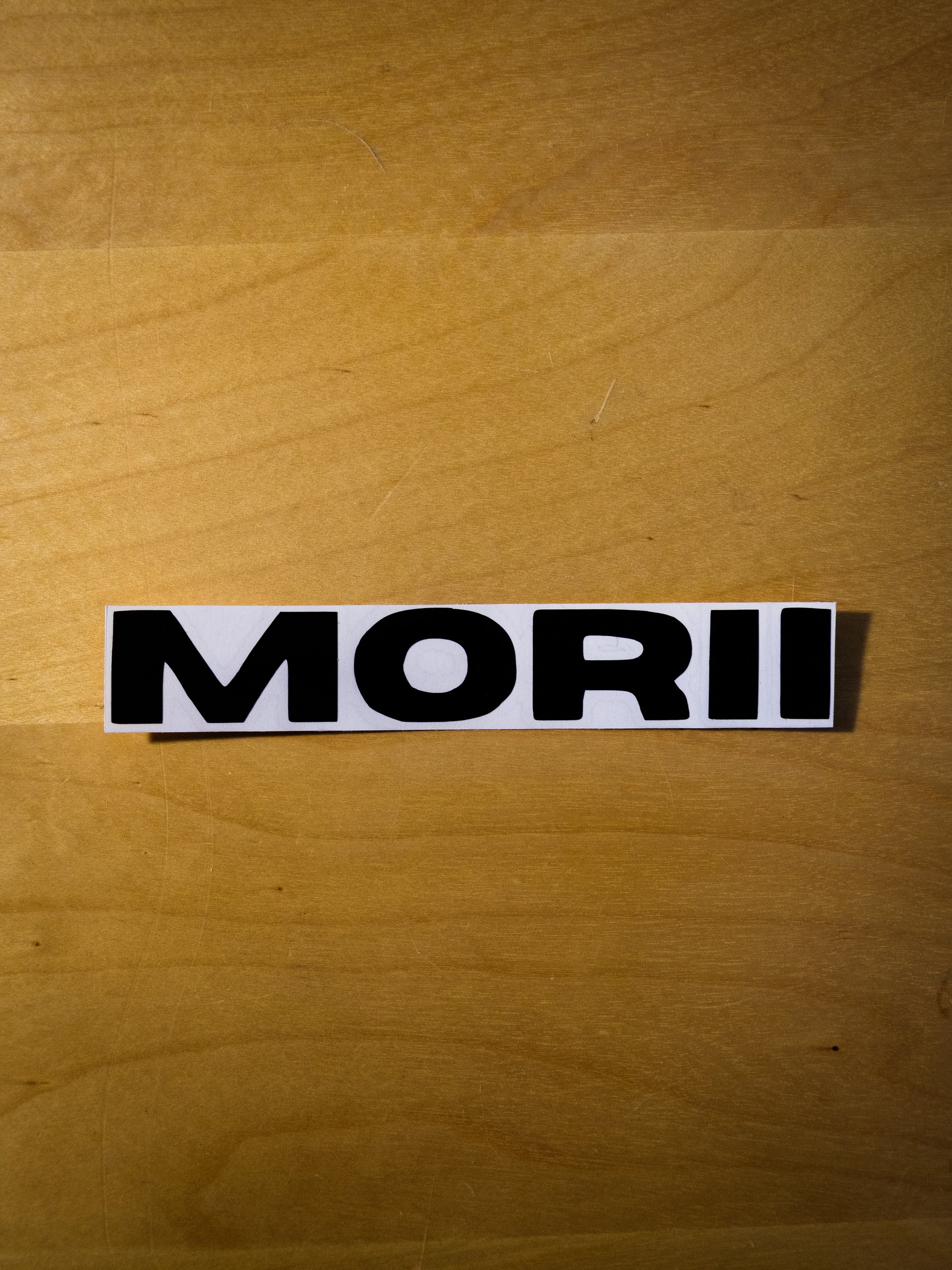 "MORII" Sticker (Black) product image (2)