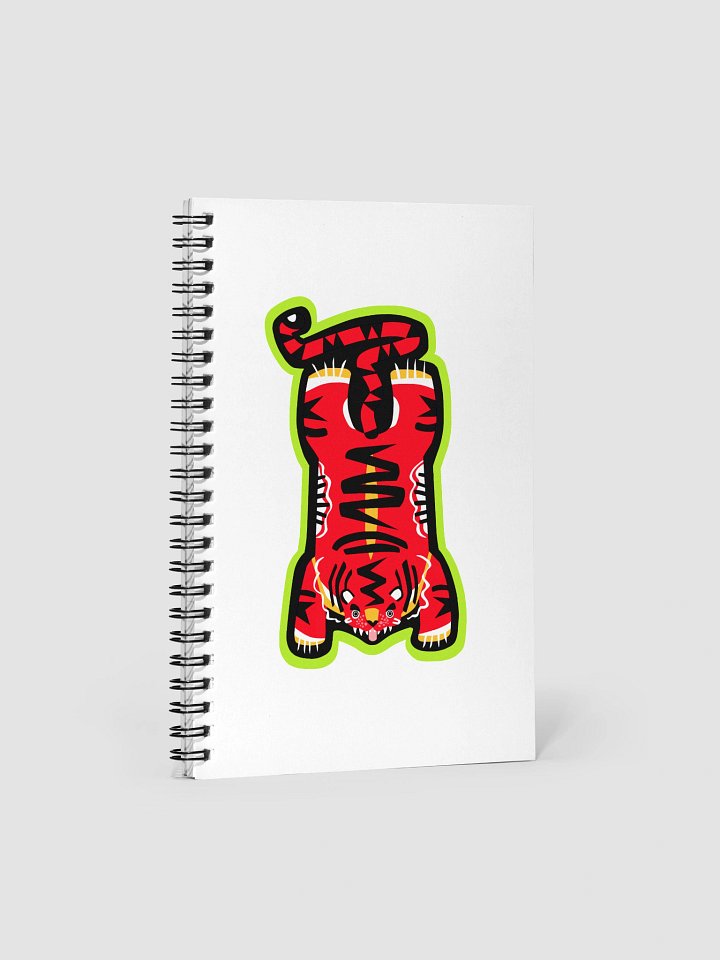 Red and Lime Tiger Notebook product image (1)
