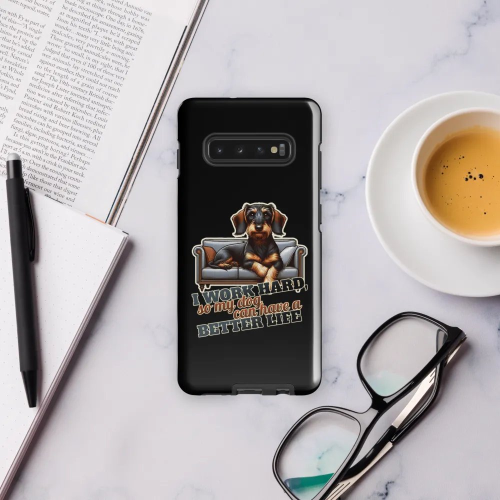 Work Hard – Dachshund - Samsung Tough Case product image (11)