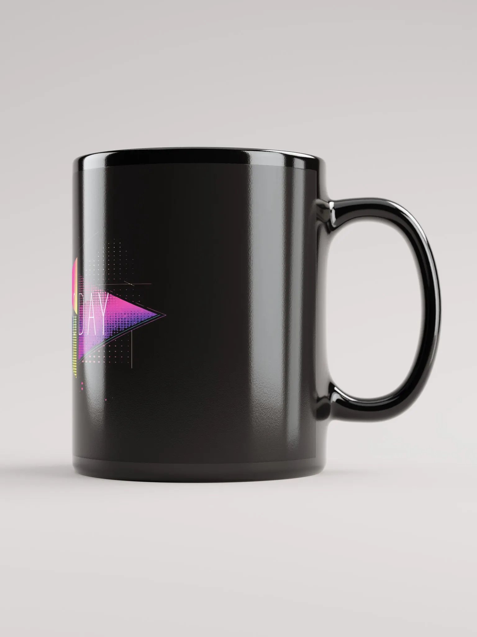Retro Today Black Synthwave Mug product image (3)