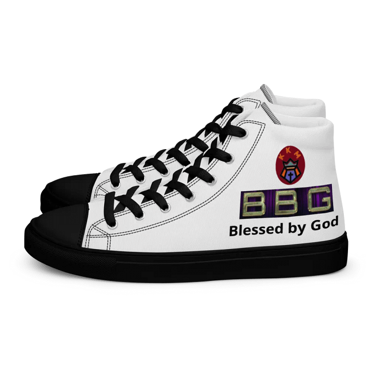 BBG White High Tops - Black Soles product image (1)
