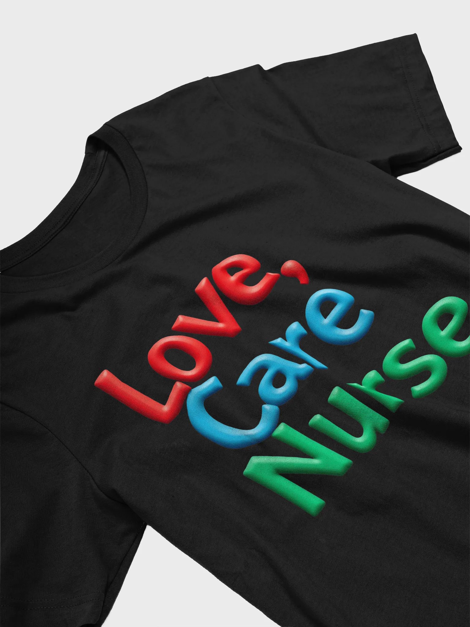 Nurse Love & Care Stylized T-Shirt product image (27)