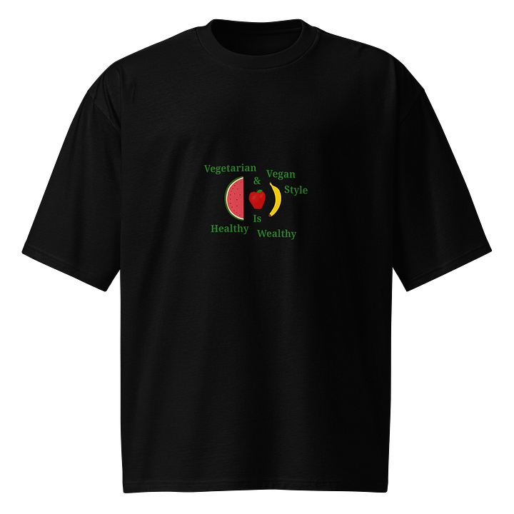 Healthy Wealthy Veggie Vibes Oversized Tee product image (1)