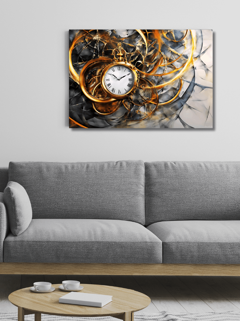 Time Confusion-6 | Canvas Artistic Wall Painting product image (4)