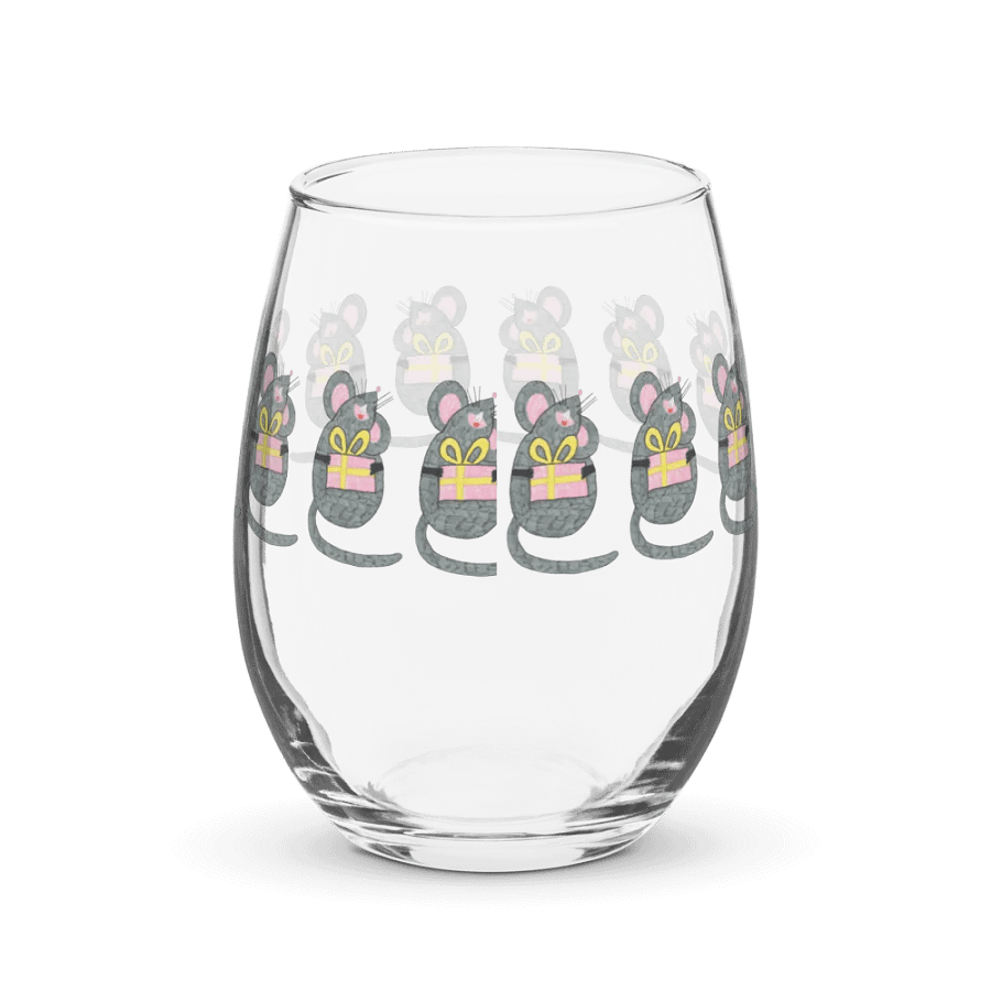Present mouse Stemless Wine Glass product image (2)