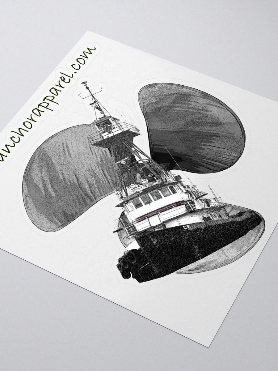 Three blade prop Tug CE Kiss Cut Stickers product image (3)