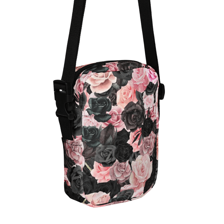 Black and Pink Rose Crossover Bag product image (1)