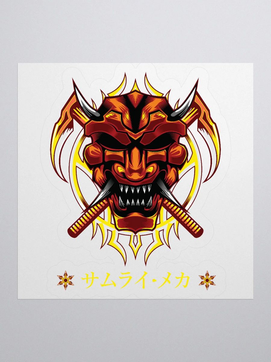 Demon Mask Fury Kiss Cut Stickers product image (4)