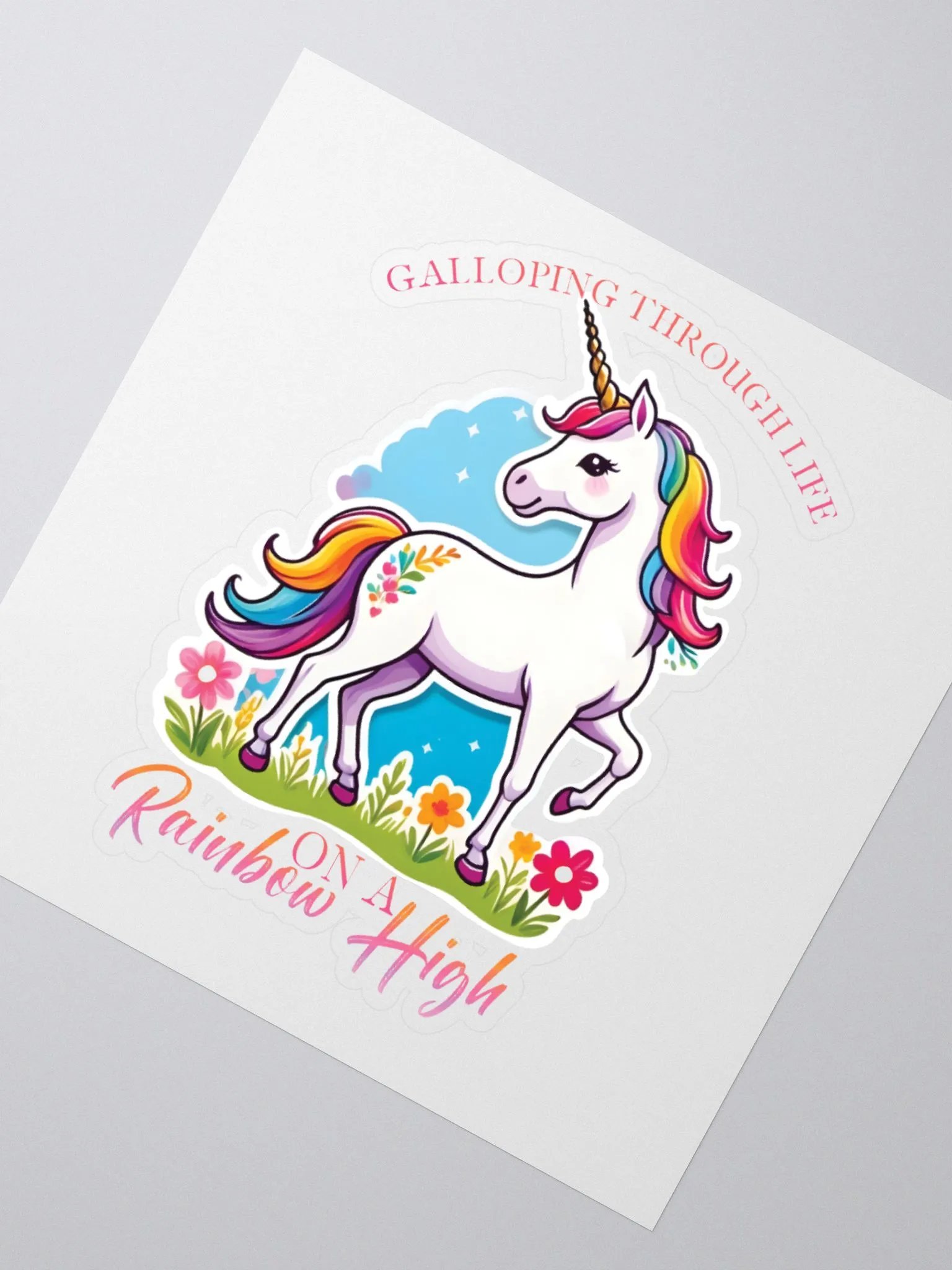 Rainbow Unicorn Stickers product image (6)