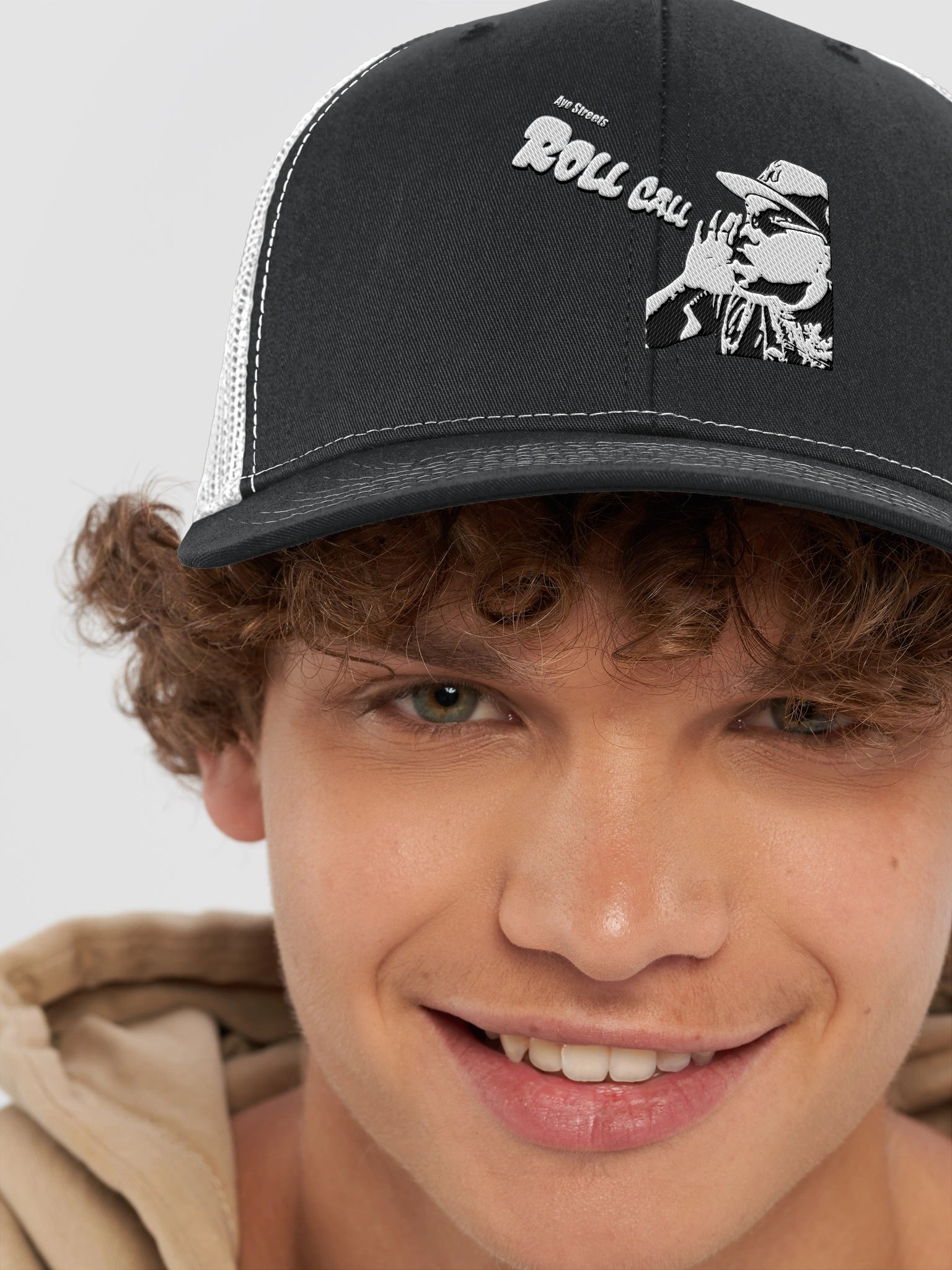 Roll Call Black & white Dad Hat product image (8)