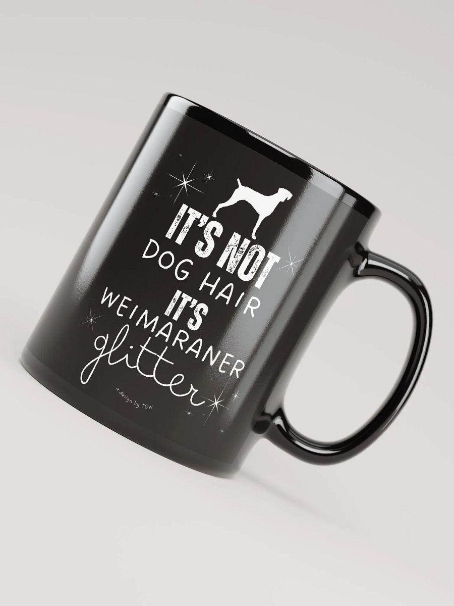 Weim Glitter - Black Glossy Mug product image (3)