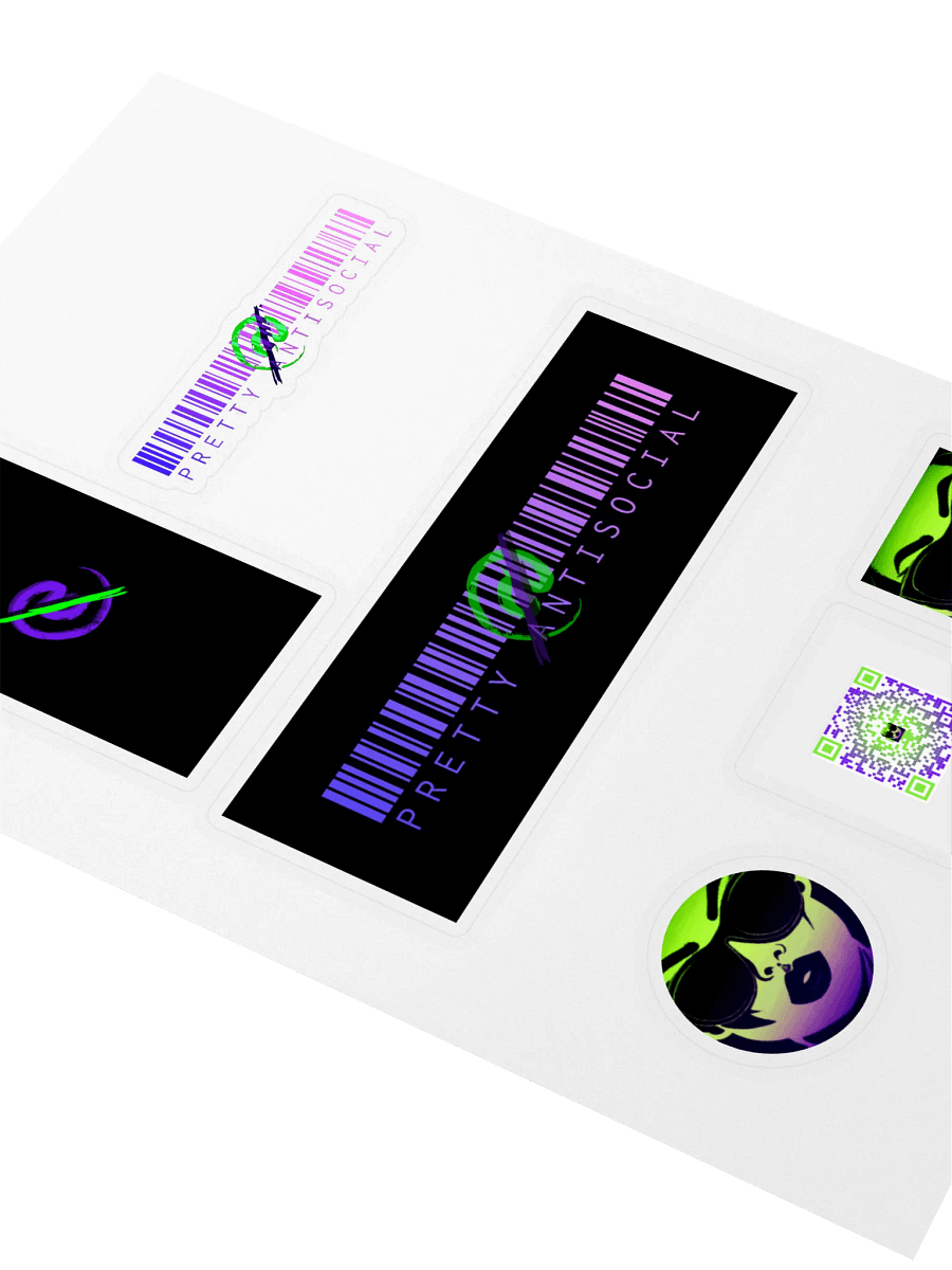 OG Pretty AntiSocial Logo Sticker Sheet product image (2)
