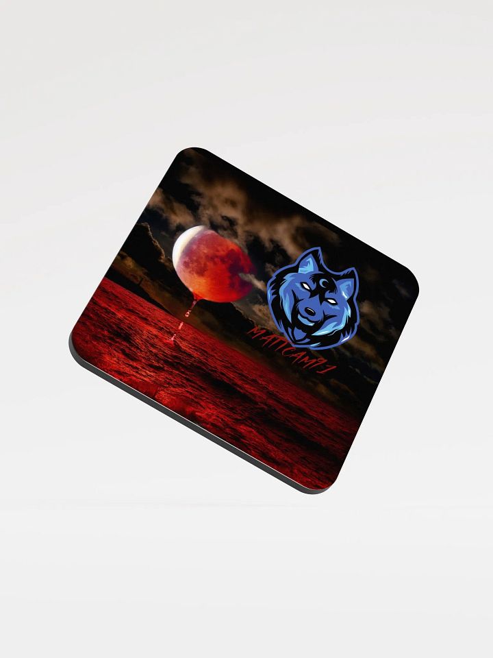 Blood Moon Wolf Coaster product image (1)