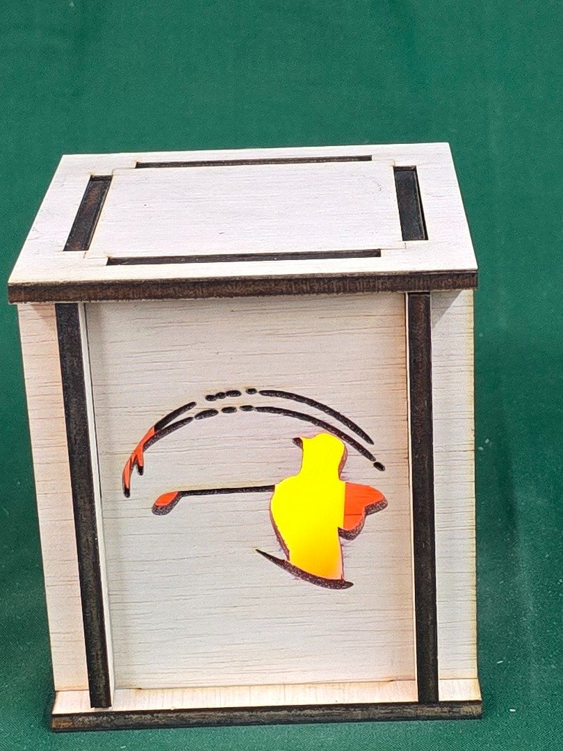 Custom Made-to-Order Wooden Golf Silhouette LED Lantern product image (7)