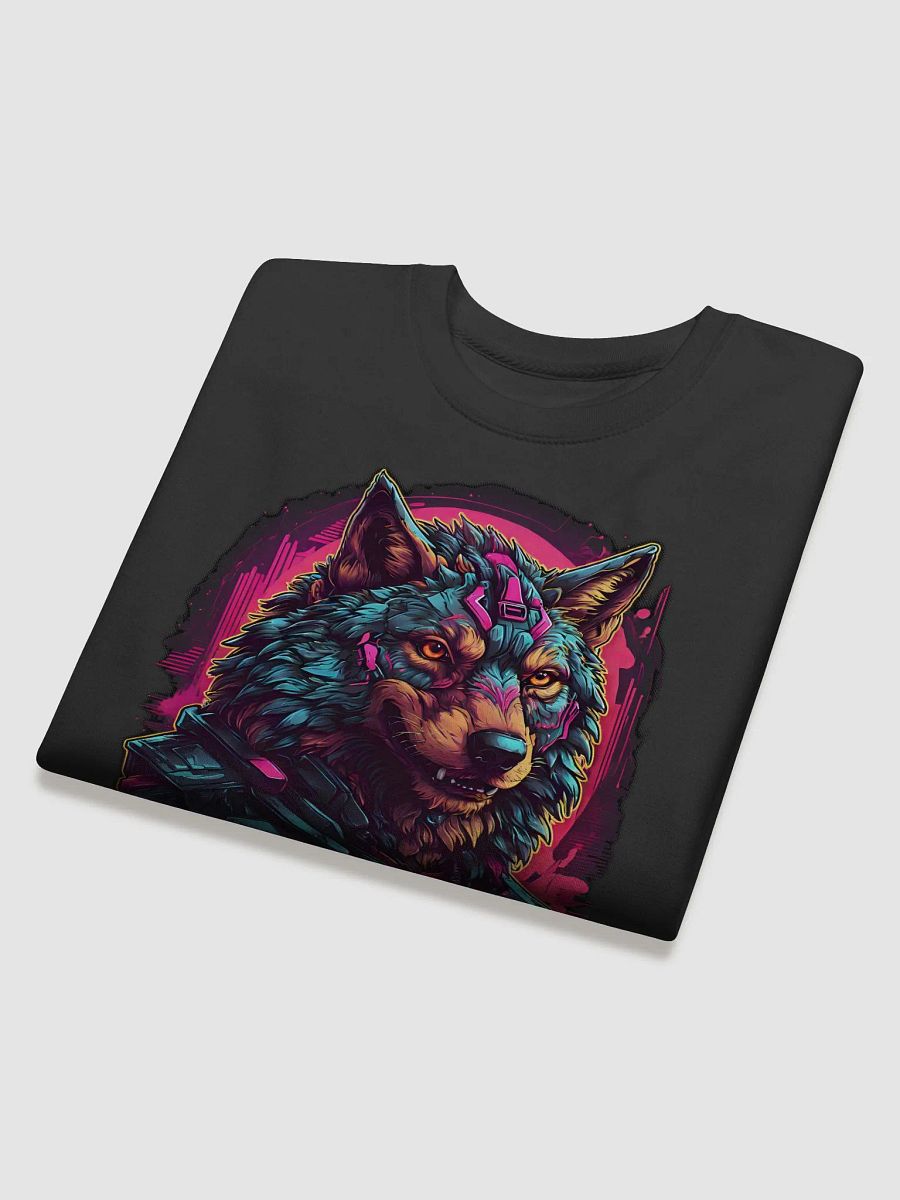 Neon Wolf Cyberpunk Sweatshirt product image (21)
