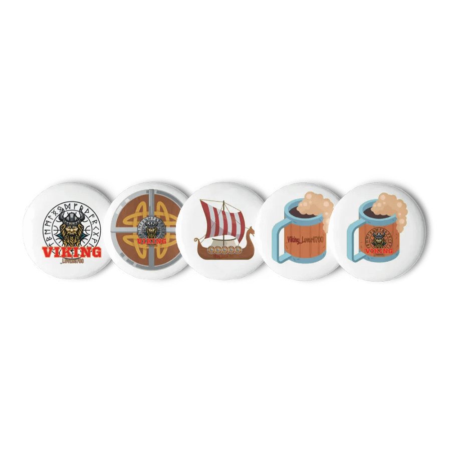 Viking Lover Pin Button Set product image (5)