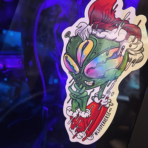 1 of 5 Stickers @looperverse blessed us with in our 12 Days of Christmas giveaway package🙏

Products from this Company are di...