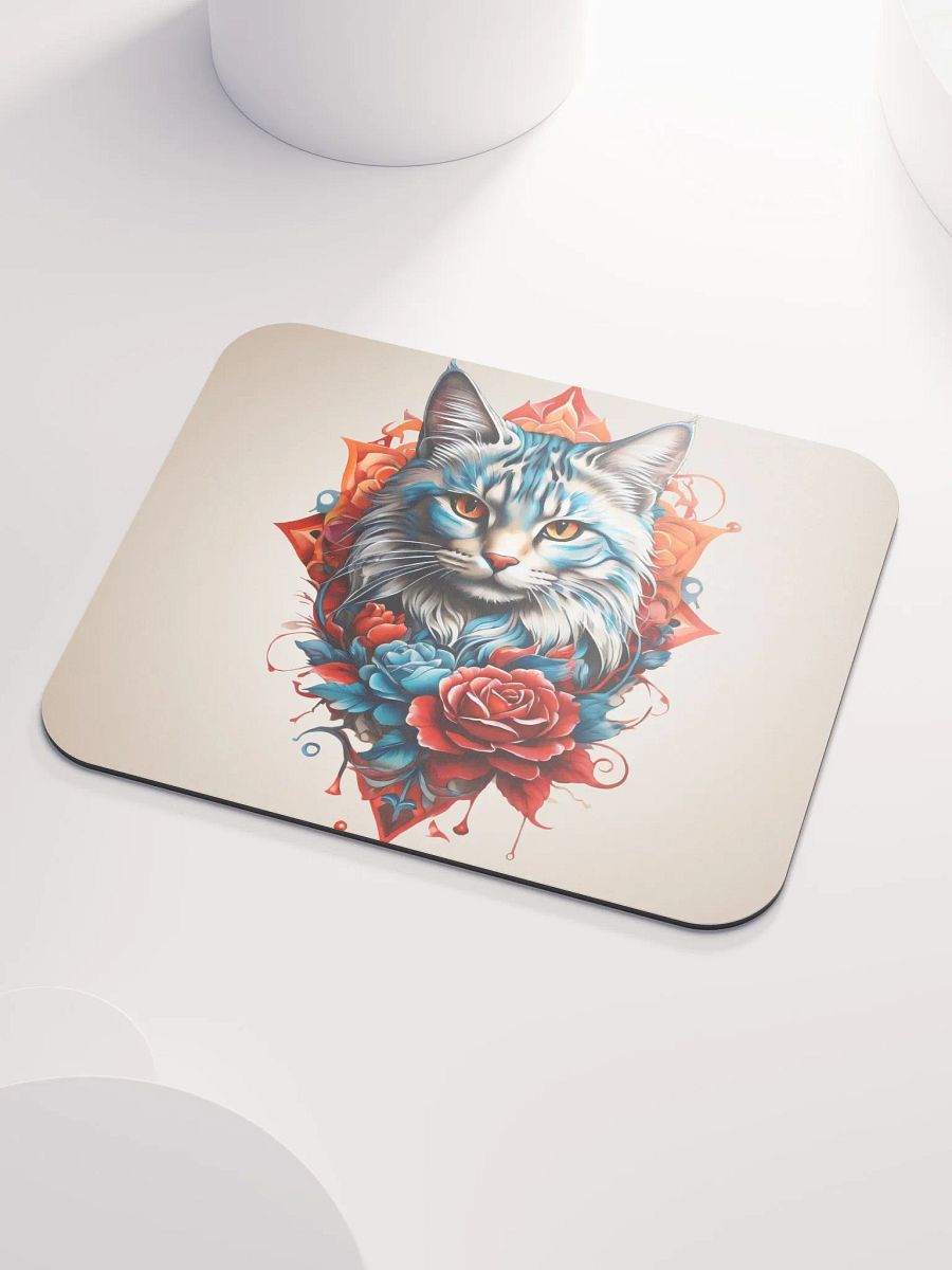 Regal Cat & Roses Mouse Pad product image (4)