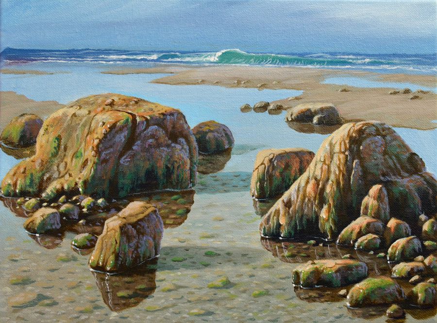DOWNLOADABLE Acrylic Painting Tutorial - Shallow Beach product image (1)