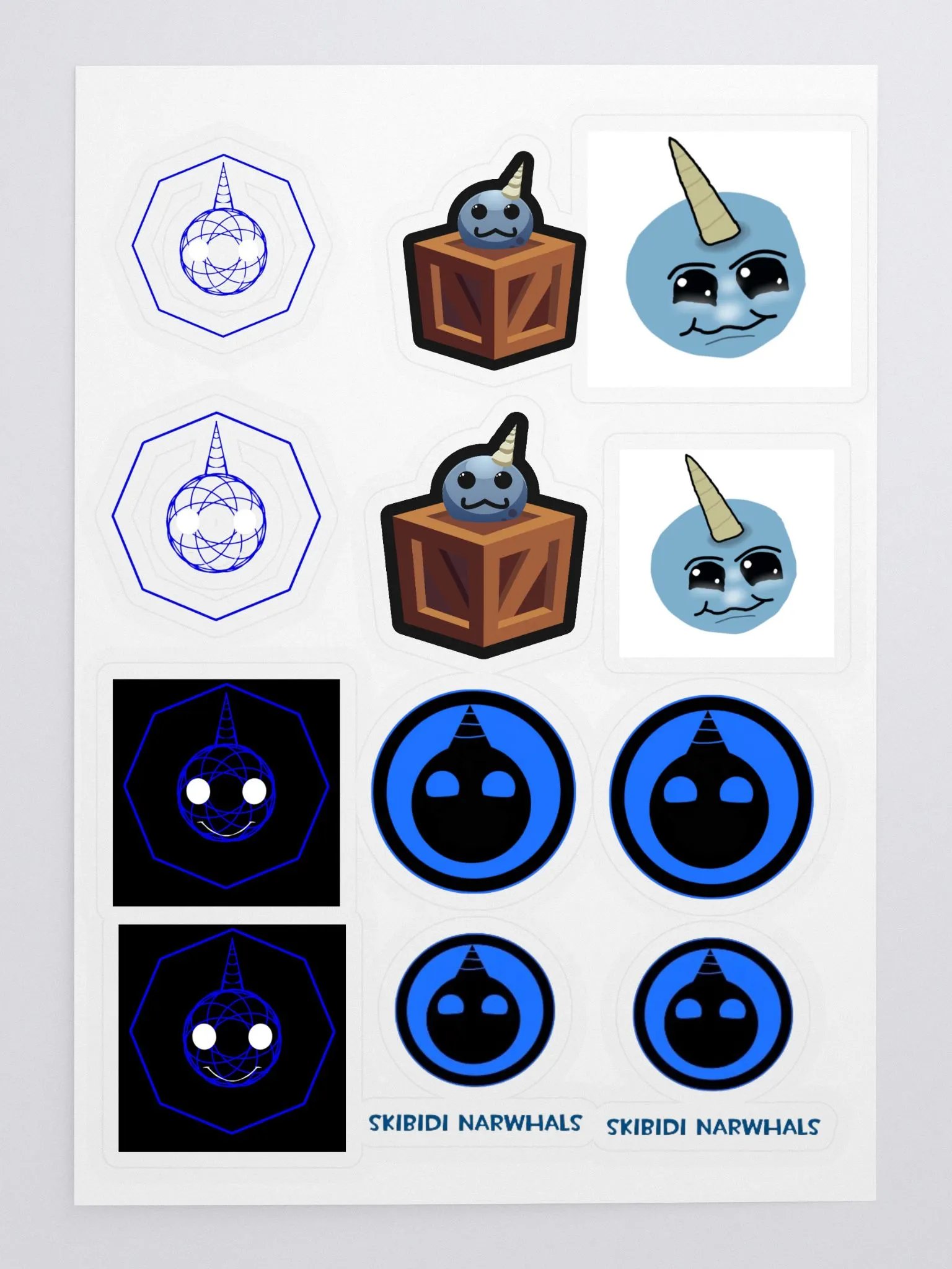 narwhals stickers sheets product image (3)