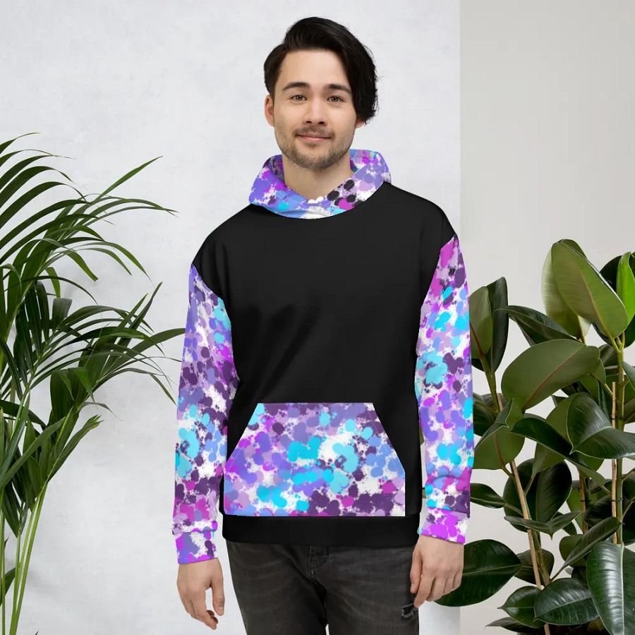 Purple And Black Splotch Hoodie product image (5)