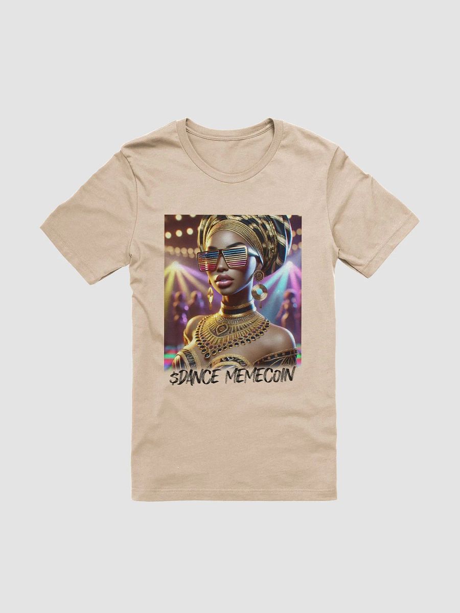 GOLD GODDESS - DANCE MEMECOIN - PREMIUM TEE - TAN product image (3)