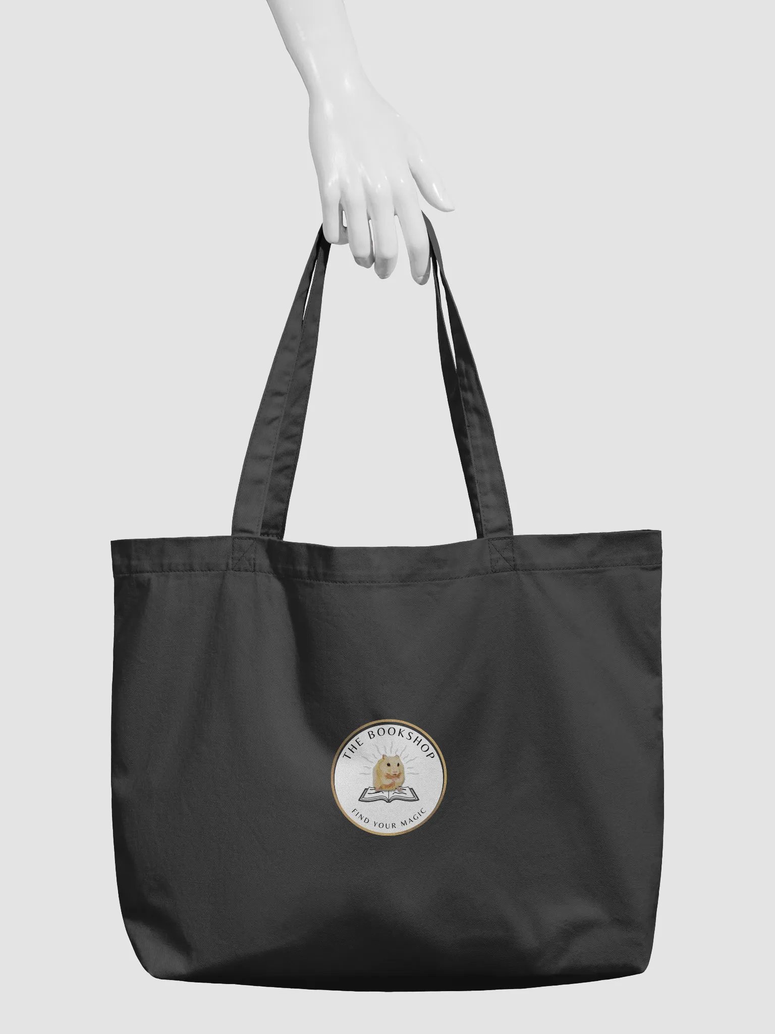 Tote bag: Magic bookshop with hamster product image (6)