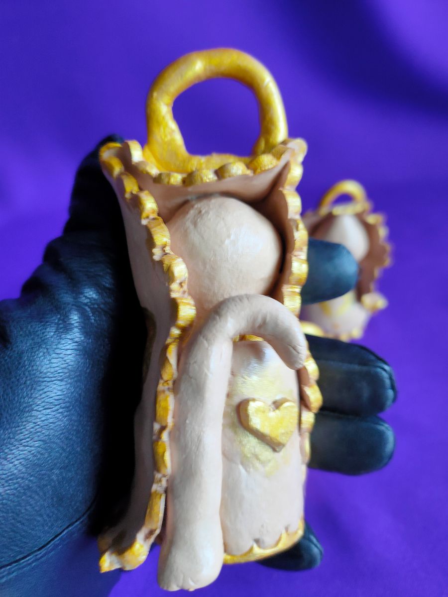 Conjunto presépio dourado de 3 peças, feita à mão, Sagrada Família elegante, decoração de Natal product image (6)