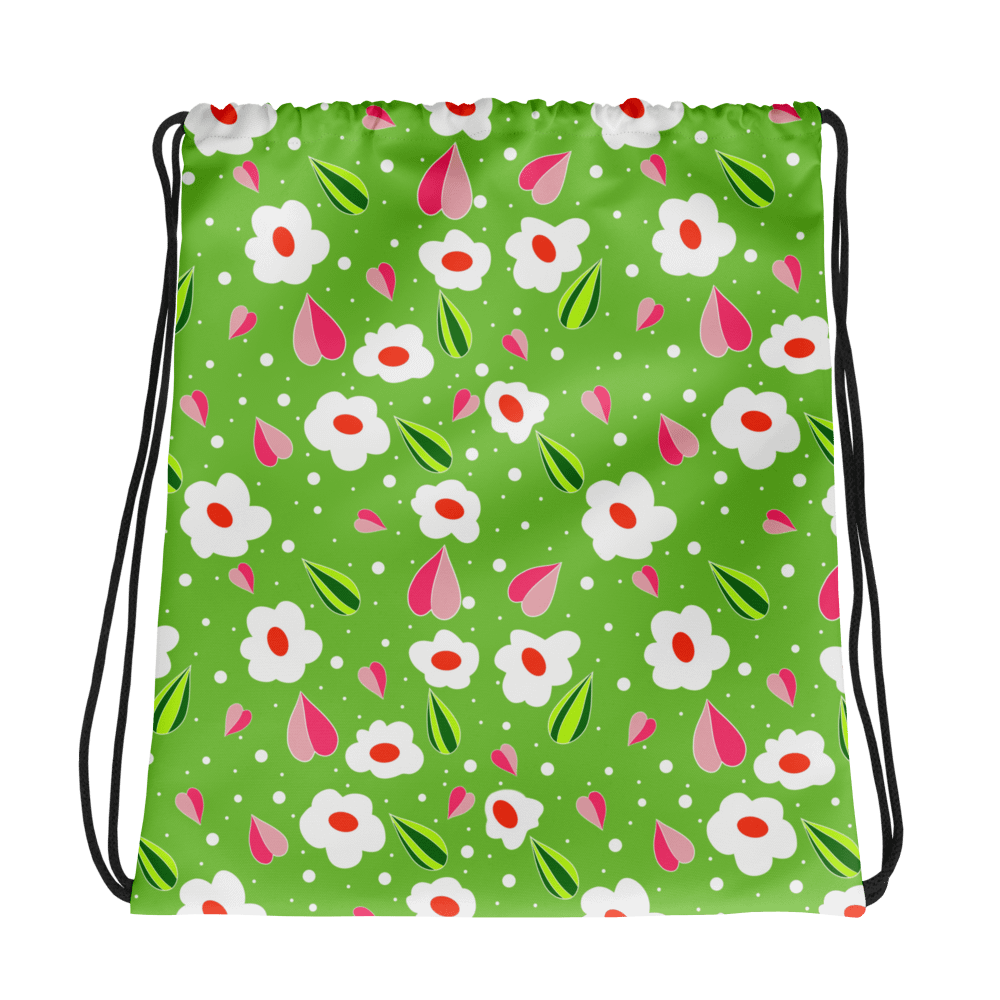 Blossom Burst Drawstring Backpack product image (1)