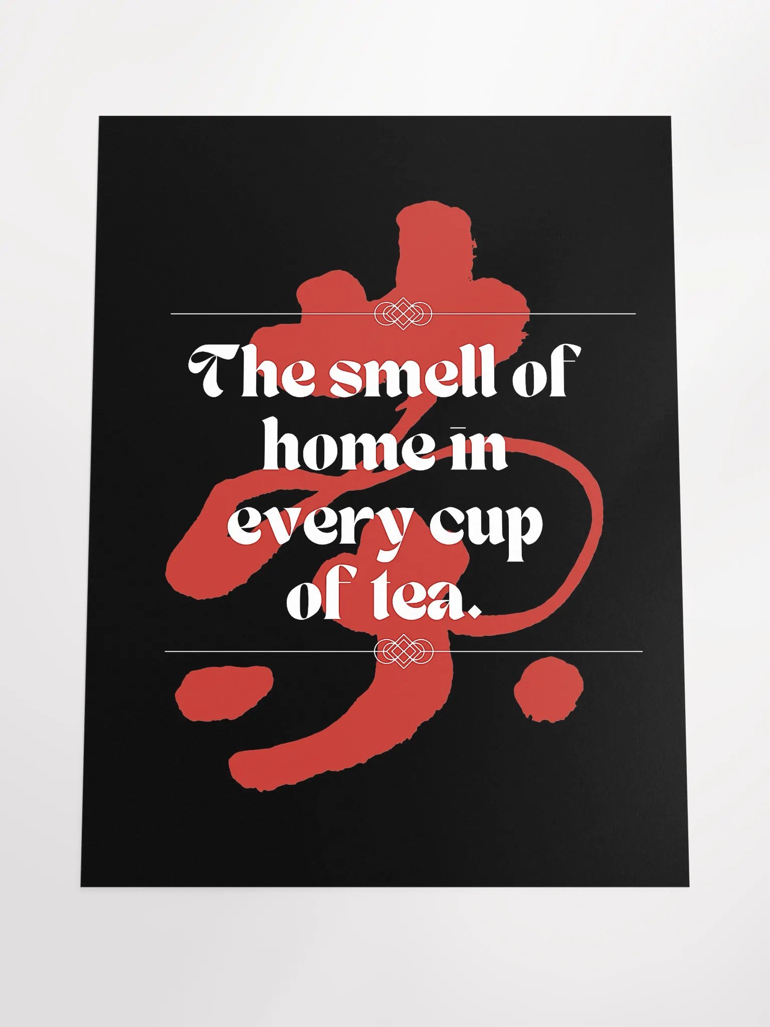 Tea Calligraphy Typography Art Poster product image (4)
