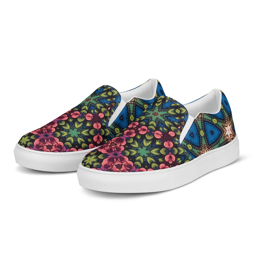 Cozy Honeycomb Canvas Slip-Ons product image (5)