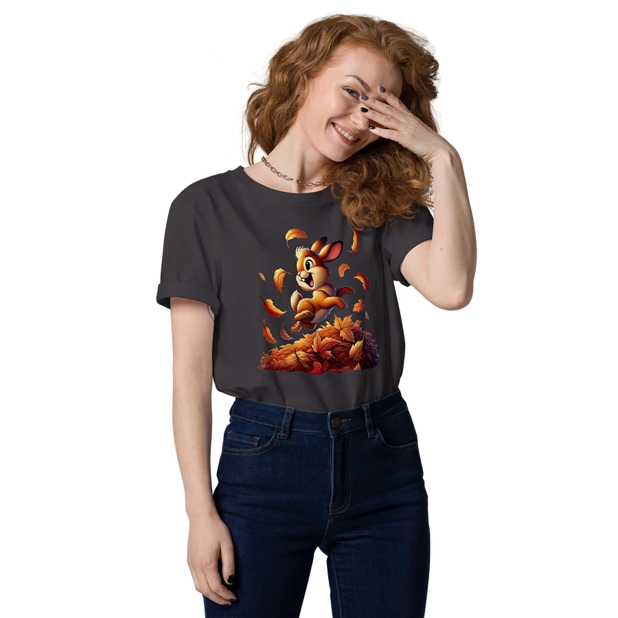 Autumn Leaves Bunny Organic Unisex T-Shirt product image (176)