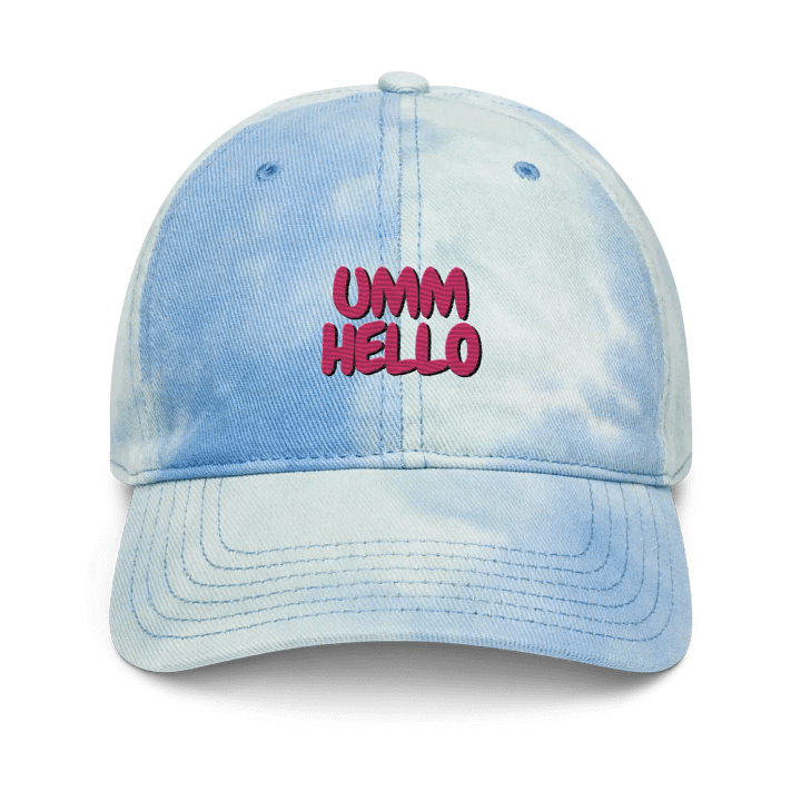 UMM HELLO?? Blue Dad Hat product image (1)